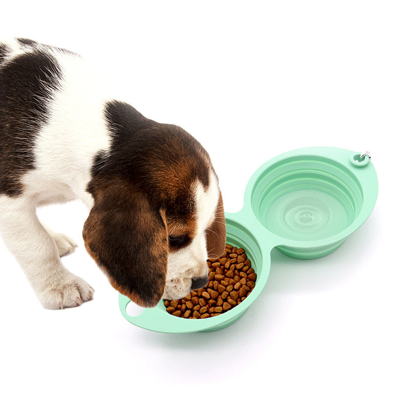 Silicone Non-Skid Collapsible Travel Dog Bowl