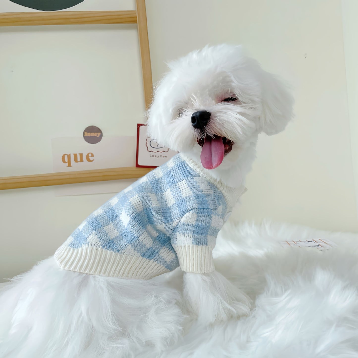 Blueberry Plaid Cardigan