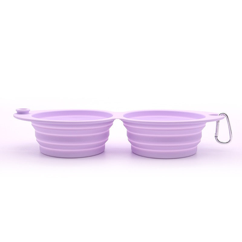 Silicone Non-Skid Collapsible Travel Dog Bowl