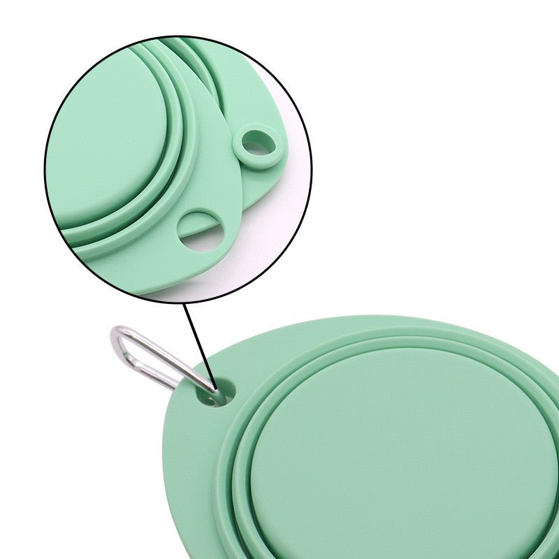 Silicone Non-Skid Collapsible Travel Dog Bowl