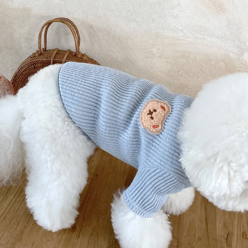 Blue Teddy Sweater Tee